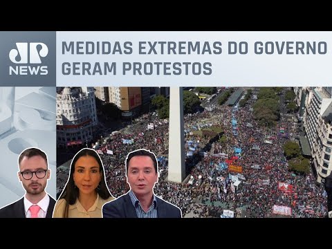 Milei alerta popula&ccedil;&atilde;o para &ldquo;consequ&ecirc;ncias&rdquo; em bloqueios de vias; Neitzke e Amanda Klein analisam