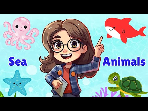 Learn Sea Animal Names | Sea Animals for Kids | Toddler Trailblazers