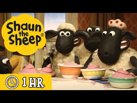 Shaun the Sheep 🐑 Full Episodes 🍨 Food &amp; Giant Sheep 🍅 Cartoons for Kids