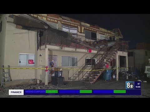 Multi-family building partially collapses in east Las Vegas, displaces 14 people