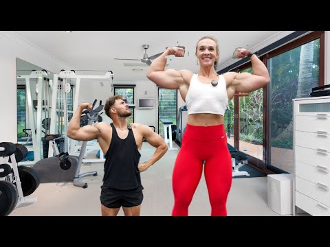 TRYING IFBB PRO BLAKELEE ORTEGA'S PUSH DAY