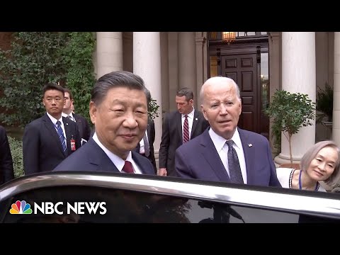 WATCH: The moment Biden and Xi discuss presidential sedans