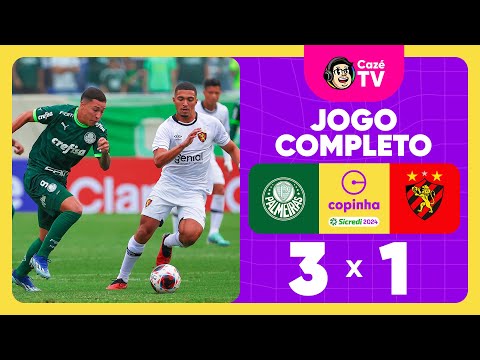 JOGO COMPLETO: PALMEIRAS X SPORT | SEGUNDA FASE | COPINHA 2024