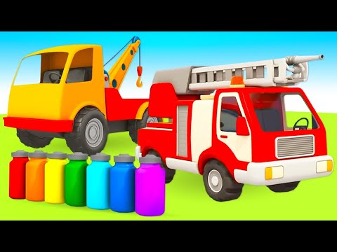 Car cartoons in English - Leo the truck and Street vehicles