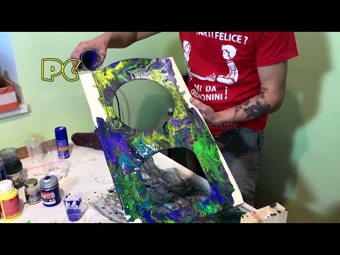 Acrylic painting technique.