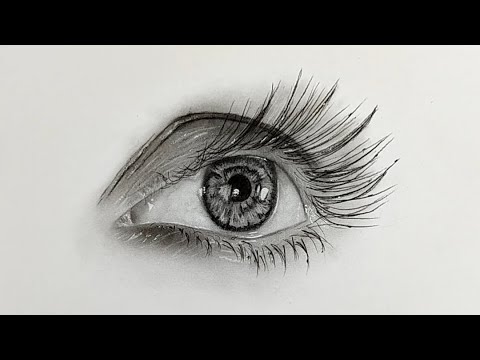 How to draw realistic eye😲