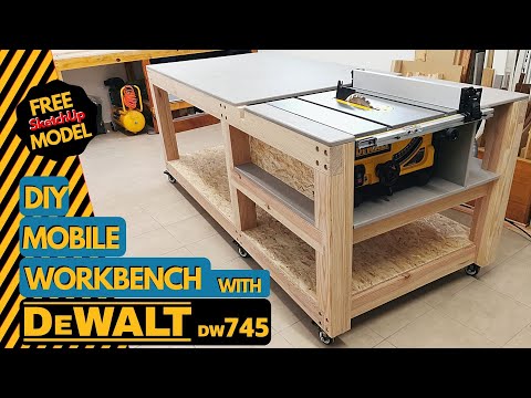 DIY Mobile Workbench with Dewalt DW745