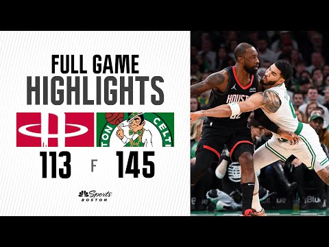 FULL GAME HIGHLIGHTS: Celtics remain perfect at home with blowout win over Houston Rockets