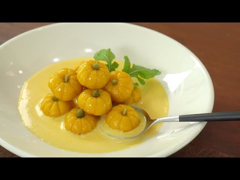 Soft &amp; Chewy, Pumpkin Cream Pasta :: Pumpkin Gnocchi :: Halloween  Pumpkin Recipe :: Potato Recipe