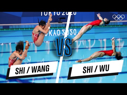 Shi/Wang 🆚 Shi/Wu - Synchro 3m springboard | Head-to-head