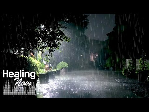 The sound of strong wind and heavy rain, and the sound of rain that is comfortable to listen to,ASMR