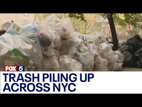 Trash piling up across NYC