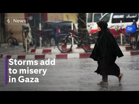 Torrential rain and flooding pile on misery in Gaza