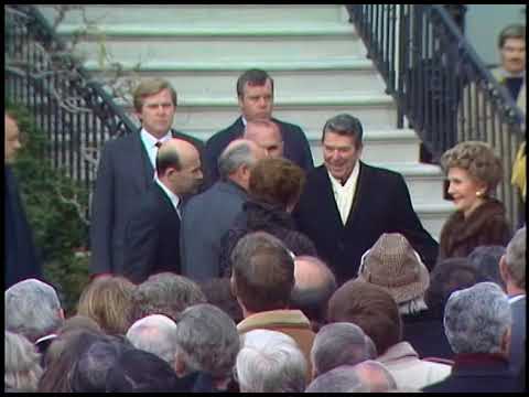 Cuts of Arrival Ceremony for General Secretary Mikhail Gorbachev on December 8, 1987