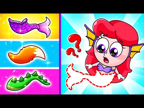 Little Mermaid Lost Tail 😱 | Where Is My Hair Song| Little Mermaid Princess Song |YUM YUM Kids Songs