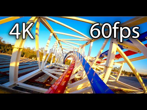 ArieForce One front seat on-ride 4K POV @60fps Fun Spot America Atlanta