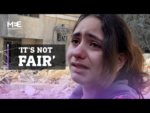 A 10-year-old Palestinian girl breaks down while talking to MEE