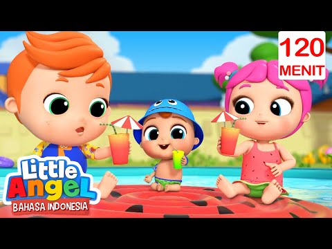 Bayi John menyukai kolam renang | Little Angel Indonesia | Kartun dan Lagu Anak Favorit