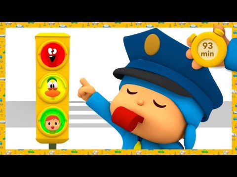 🚦POCOYO AND NINA - Learn To Use Traffic Lights [93 min] ANIMATED CARTOON for Children |FULL episodes