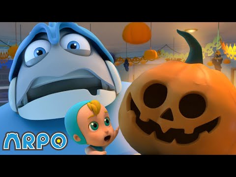 Watch Out! It's The Living Pumpkin! | ARPO The Robot | Spooky Play | Halloween Cartoons for Kids!