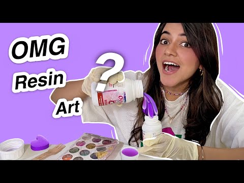 Tried Resin Art &amp; Made Purple Accessories 😱 