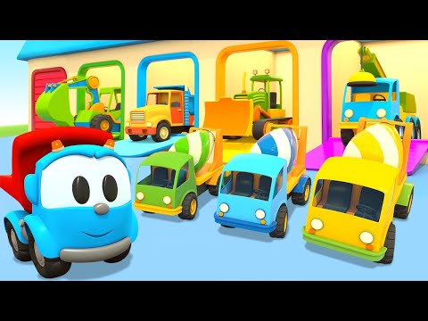 Car cartoons full episodes &amp; car games for kids - Leo the Truck &amp; Helper cars for kids.