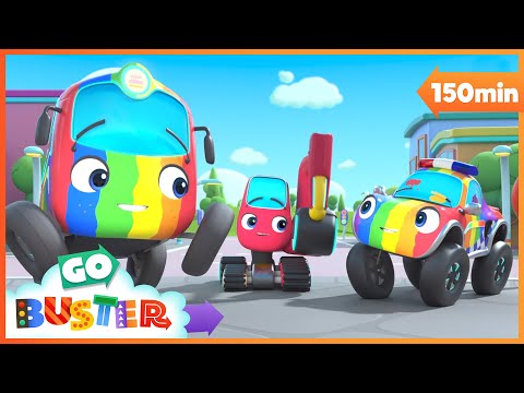 How to Paint your Buster! 🖌️🌈 | Go Learn With Buster | Videos for Kids