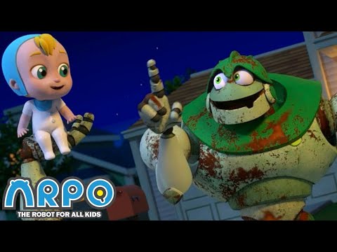 Arpo the Robot | Night Time TERRORS - ARPO the ZOMBIE!  | Funny Cartoons for Kids | Arpo and Daniel