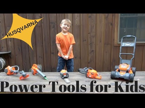 THE LITTLE GARDENER - Husqvarna  Kids Power Tools Lawn Equipment Playset