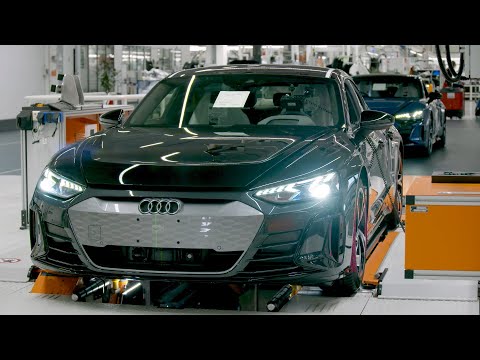 Audi e-tron GT 2021 - PRODUCTION PLANT in Germany (This is how it's made)