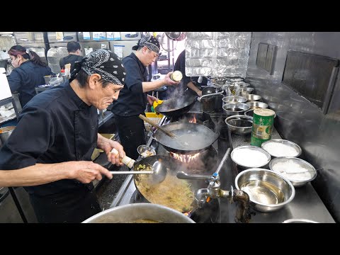 Huge Servings at the Popular Chinese Restaurants With Too Many Orders! Wok Skills in Japan