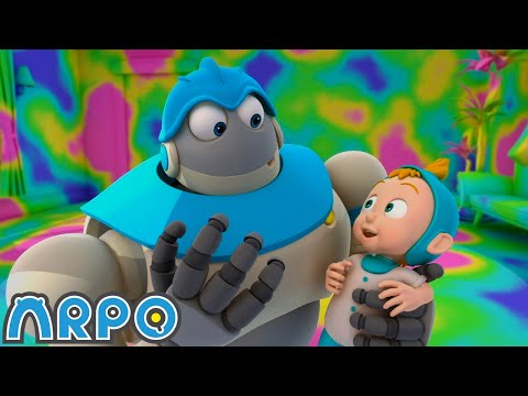 Robot Over The Rainbow | ARPO The Robot | Full Episode | Baby Compilation | Funny Kids Cartoons