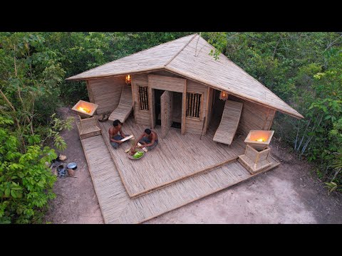 19Day Building A-Vision Bamboo Villa Use Ancient Tools