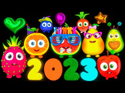 2023 BIG Collection - Funky Fruits Baby Sensory! - Animation and Dance &amp; Bedtime Music!