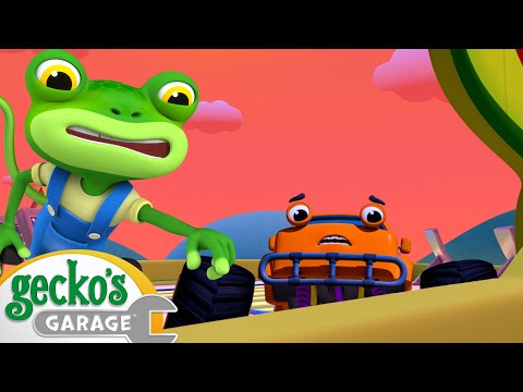 Monster Truck Light Repair | Gecko the Mechanic | Vehicle Repair Cartoons | Buses, Trucks and Cars