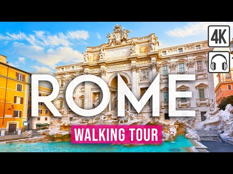 Rome 4K Walking Tour - With Captions [4K/60fps]