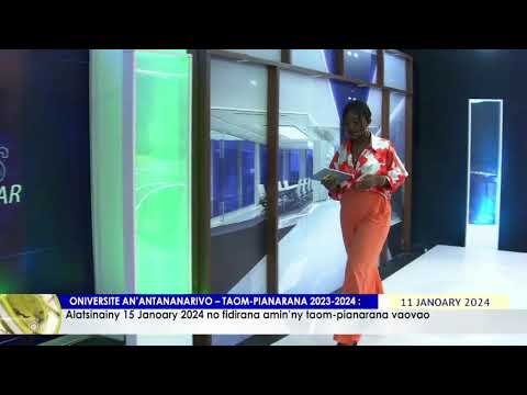 NY VAOVAO LIVE DU 11 JANVIER 2024 BY TV PLUS MADAGASCAR