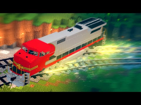 Minecraft TRAIN DRIFTING [Immersive Railroading Experiments]