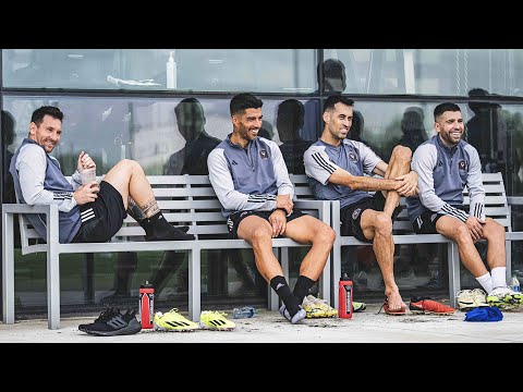 Messi And Suarez Reunite In Inter Miami | Busquets and jordi also had reunion with Suarez