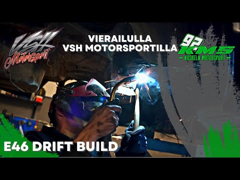 E46 drifting auto edistyy &amp; k&auml;ynti VSH Motorsportilla | Koskela Motorsport