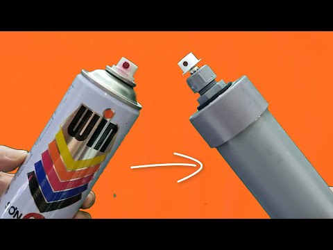 So great!!! how to make spray paint cans with pvc pipes