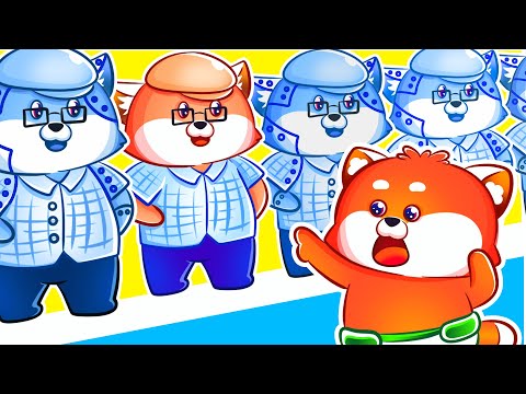 Where Is Daddy Copycat vs Real Cat 😨😰 Funny Kids Songs And Nursery Rhymes by Lucky Zee Zee