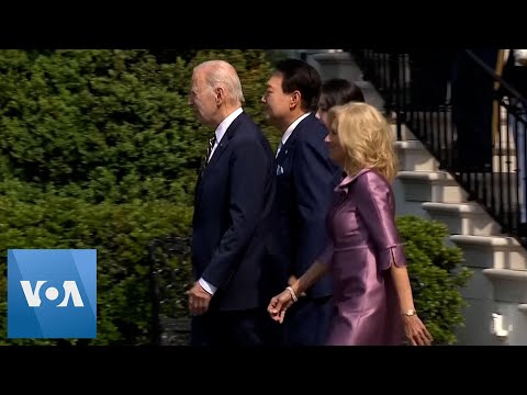 Bidens Welcome South Korean President to the White House | VOANews