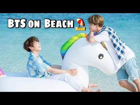 Game on beach ⛱  // Bts play in Waterpark // Hindi dubbing // bts run ep 84 // Part-2