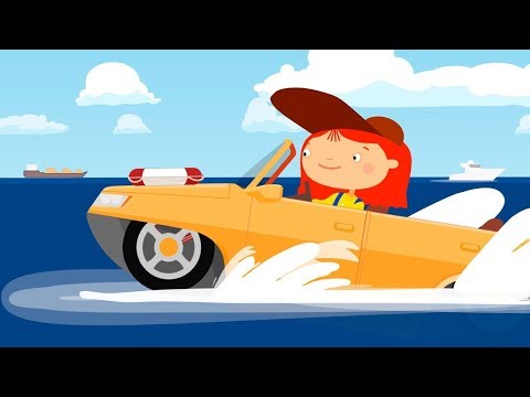 Doctor McWheelie - An Amphibious Car. A Car Cartoon