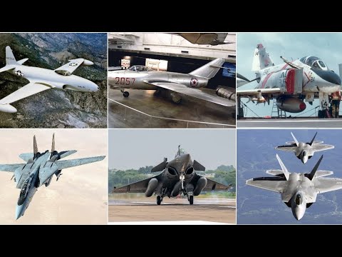 All generations of fighter jet