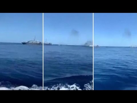 Lampedusa, la Guardia di Finanza apre il fuoco contro un peschereccio tunisino: il video