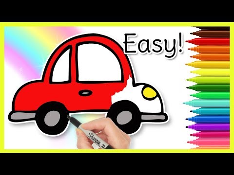 How to Draw a CAR - Easy Kids Drawings