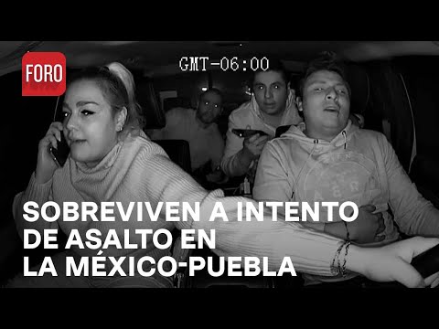 Intento de asalto en la M&amp;eacute;xico-Puebla - Las Noticias