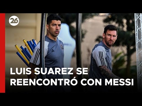 Luis Su&aacute;rez fue presentado en Inter Miami y se reencontr&oacute; con Messi